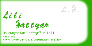 lili hattyar business card